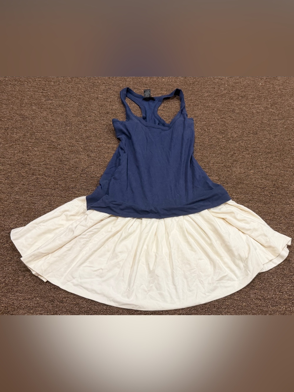 EUC Junior Ladies M Tank Dress VENUS Navy Crewneck